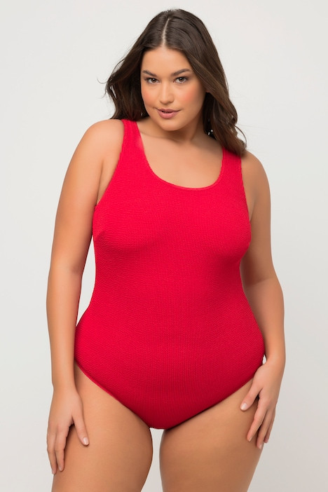 Textured Hopsack One Piece Swimsuit | Swimsuits | Swimwear | Ulla Popken - US & CA