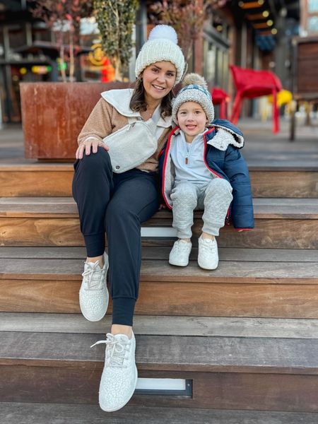 Sherpa season with my little boyfriend 😚 We have been loving our matching sneakers from @allbirds- they keep our feet cozy without socks and are easy to clean, just throw them in the wash! ✨ Our outfits are linked in the @shop.ltk app ✨ 

#LTKfamily