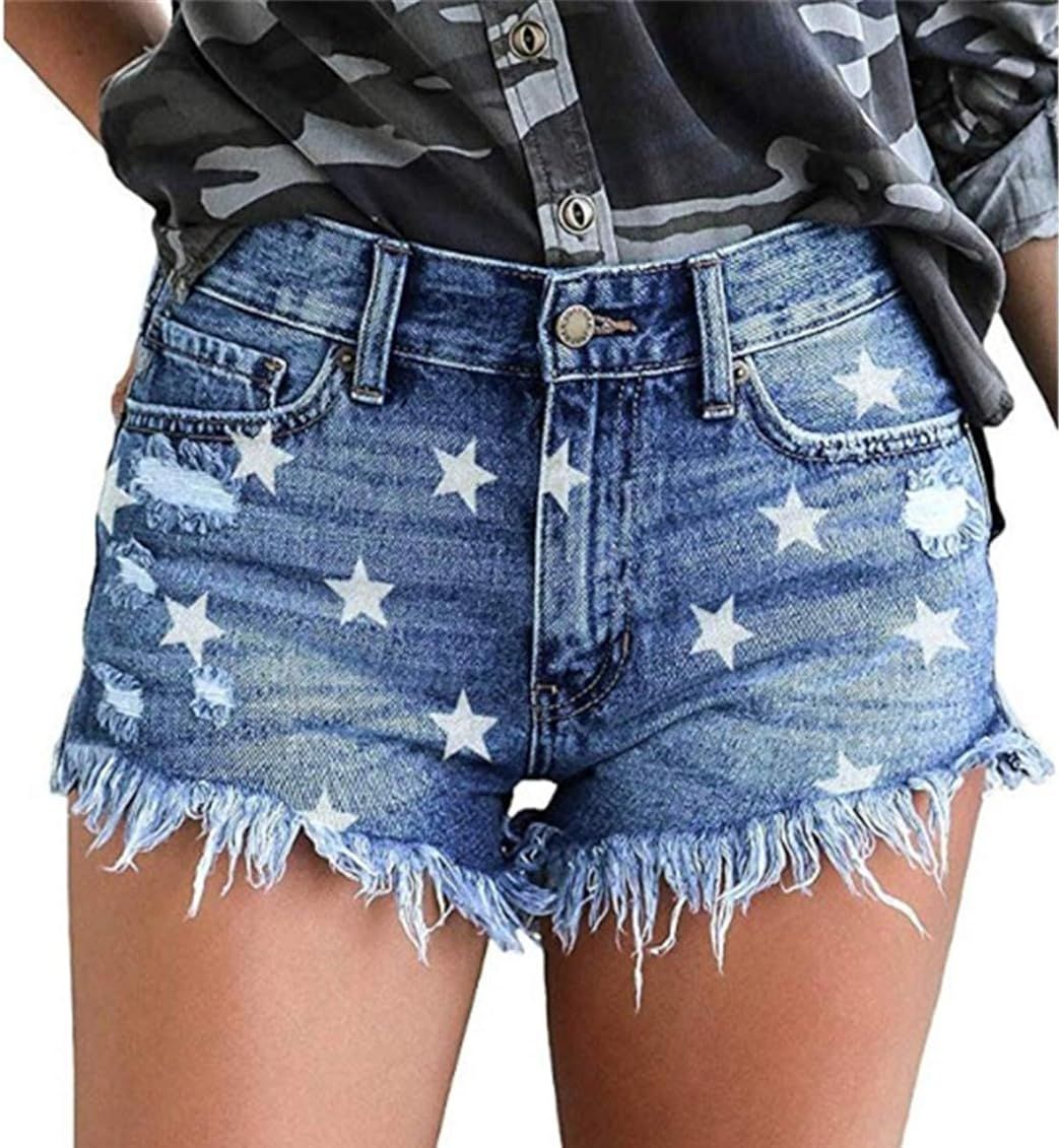 Star Jean Shorts, Memorial Day Shorts, 4th Of July Shorts, Veterans Day Shorts, Amazon OOTD | Amazon (US)