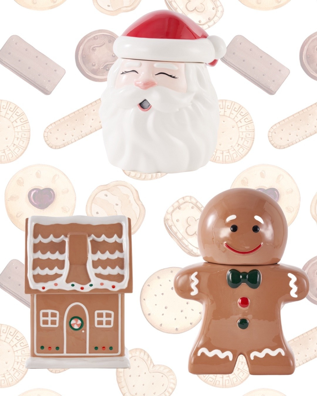 Christmas cookie jars  

#LTKHoliday #LTKHome #LTKSeasonal