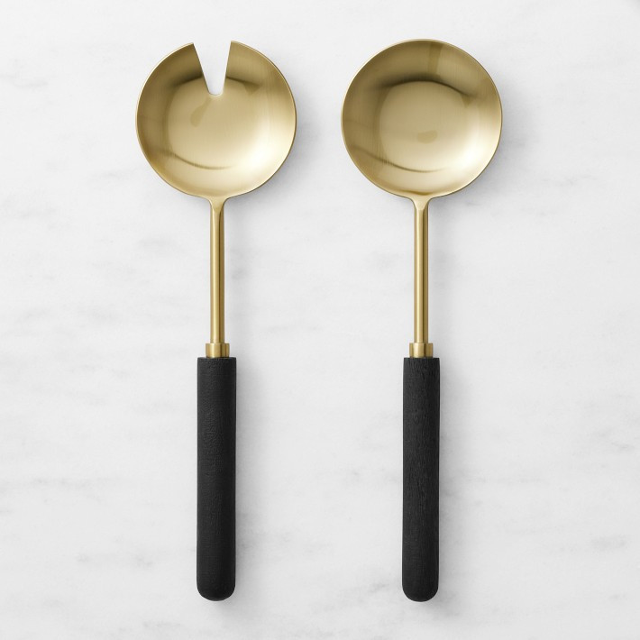 Black Wood Salad Servers | Williams-Sonoma