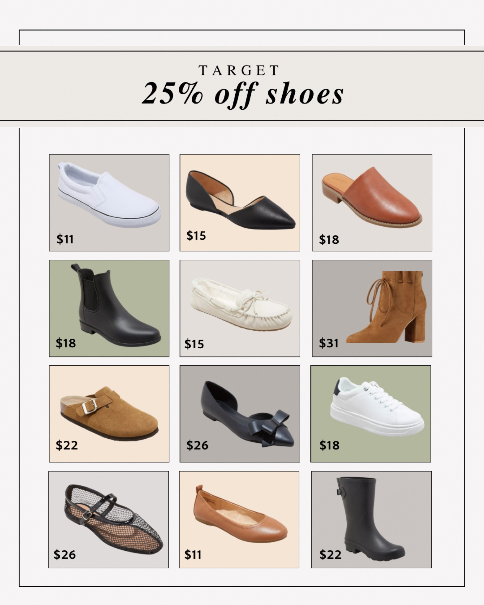 Last day to grab shoes for the whole family for 25% off at Target! Here are some of my favorites for women! 

#LTKStyleTip #LTKShoeCrush #LTKSaleAlert