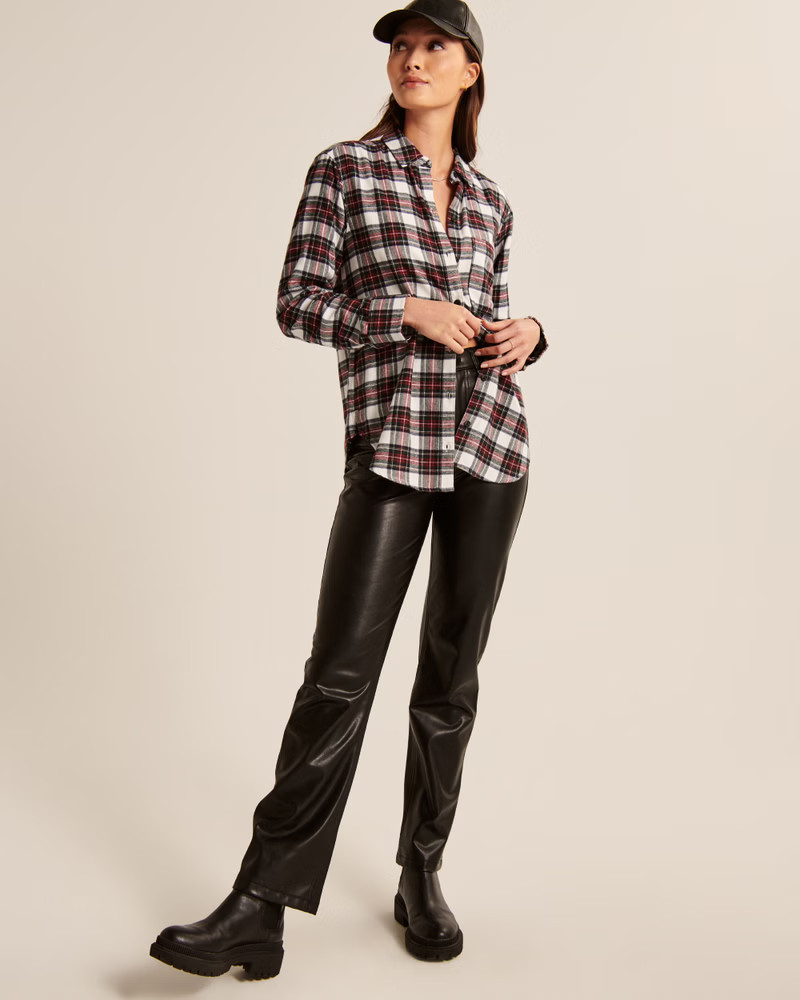 Boyfriend Flannel Shirt | Abercrombie & Fitch (US)