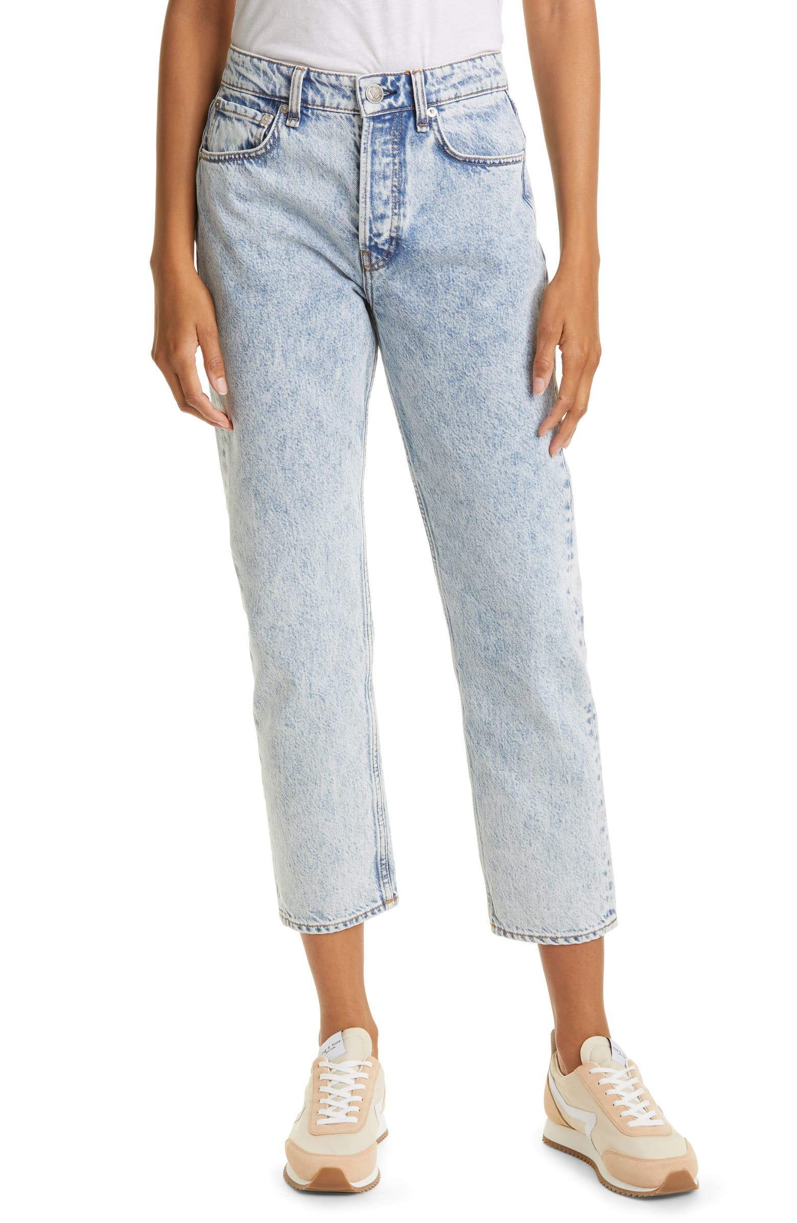 Maya High Waist Ankle Slim Straight Leg Jeans | Nordstrom