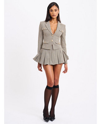 Women Oaklyn Plaid Pleated Mini Skort | Macy's