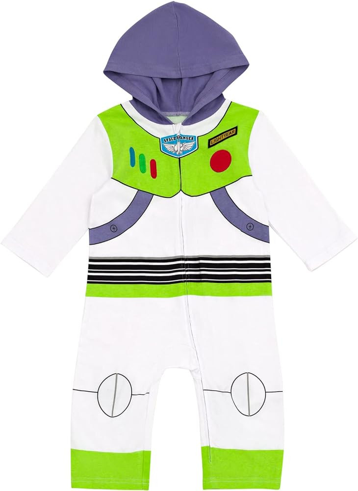 Disney Pixar Toy Story Buzz Lightyear Zip Up Cosplay Coverall Newborn to Toddler | Amazon (US)