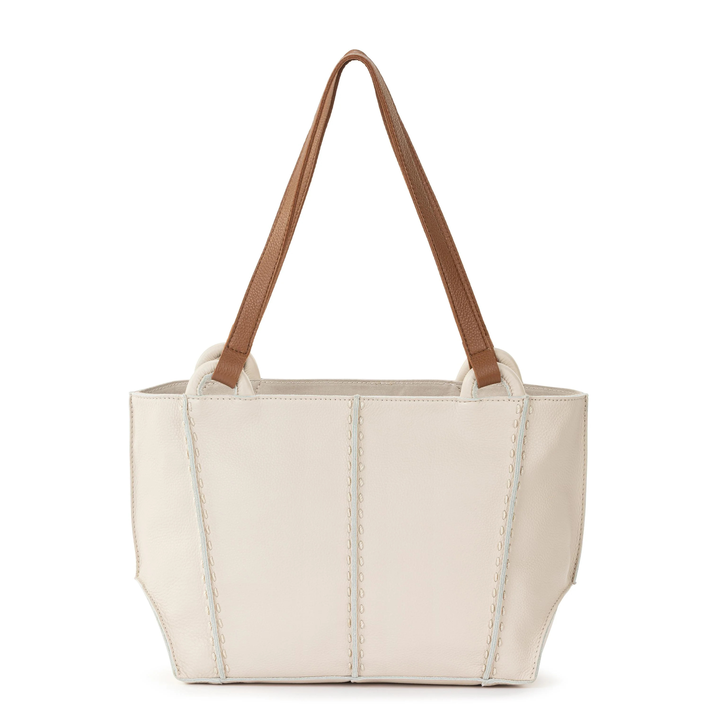 Los Feliz Satchel Bag in Stone Leather | The Sak