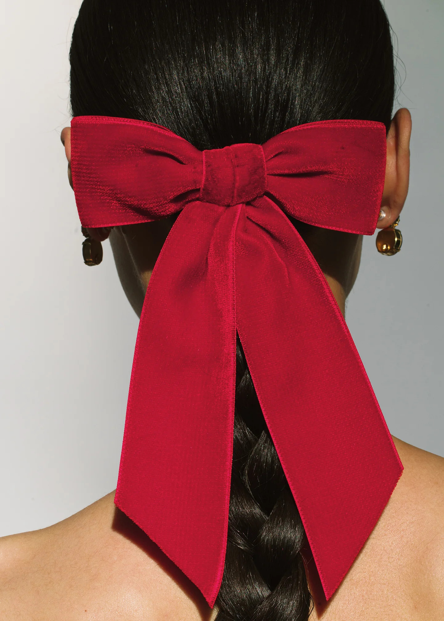 Wide Velvet Bow Barrette | Jennifer Behr 