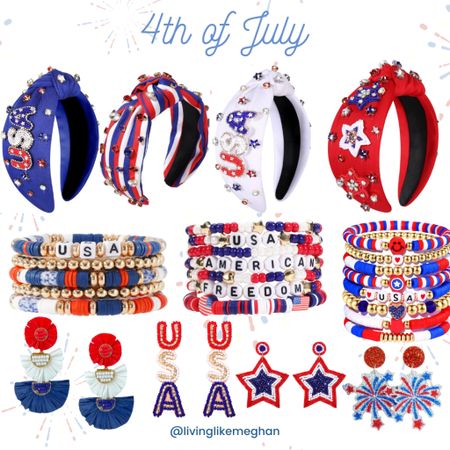 4th of July accessories






Friendship bracelets, statement earrings, headbands, Amazon finds, Amazon, Amazon fashion, holiday earrings, holiday headbands, 4th of July, American, USA, red white and blue, beaded earrings, July 4, fireworks

#LTKParties #LTKSummerSales