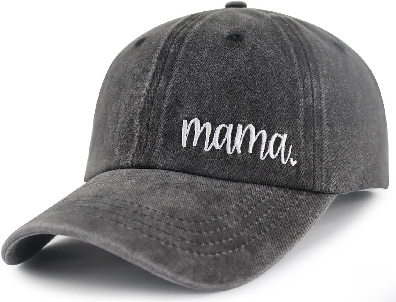 Mama Hat for Women, Funny Adjustable Cotton Embroidered Mom Gifts Baseball Cap | Amazon (US)