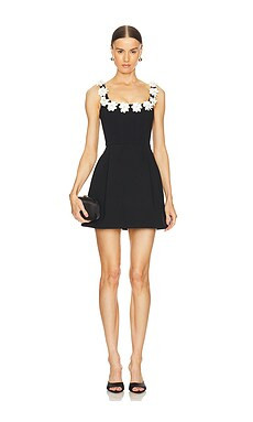 Nadine Merabi Cindy Monochrome Dress in Black from Revolve.com | Revolve Clothing (Global)