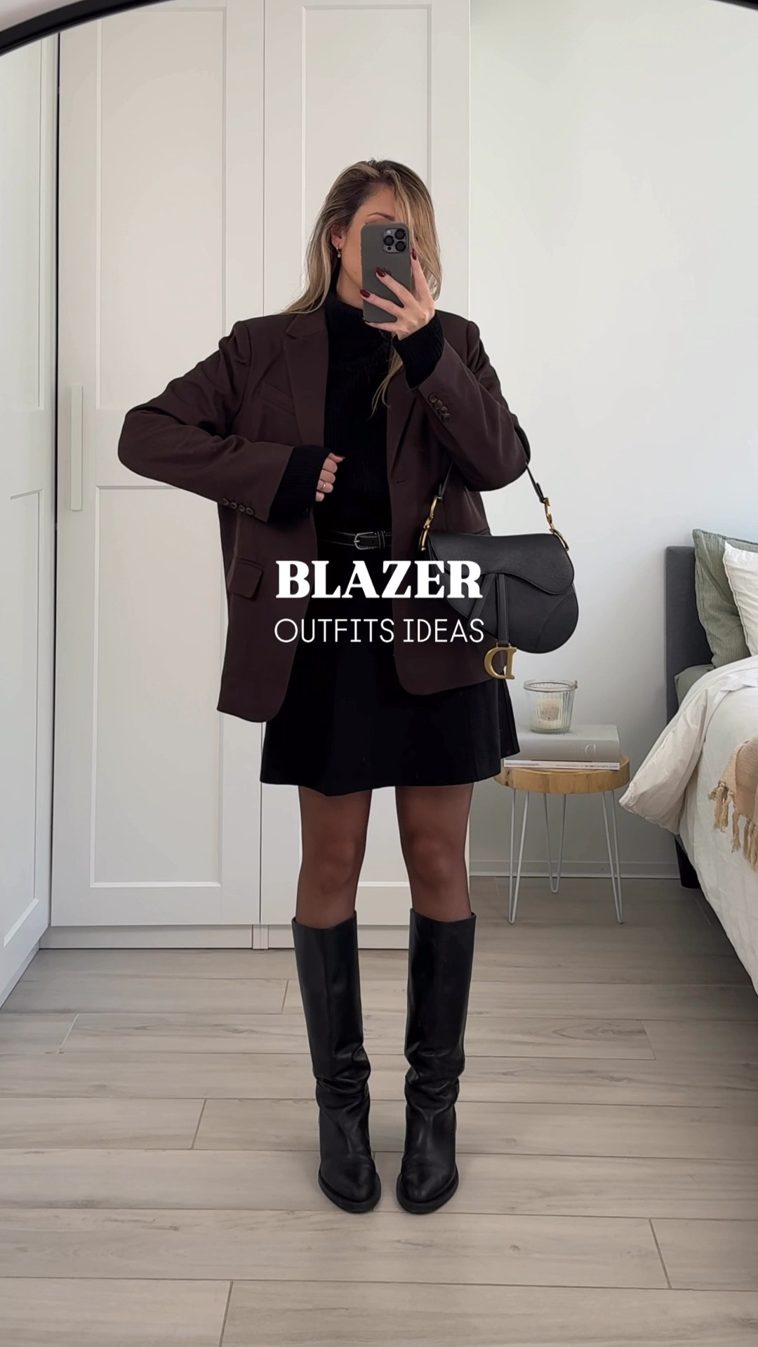 6 x outfits with a blazer for fall 🍂 which one would you wear? 

1) @nakdfashion choc-brown blazer, @lilysilk high neck jumper*, @toteme belt (via @netaporter), @massimodutti skirt & boots (old)

2) @4thandreckless grey blazer, @lilysilk high neck jumper*, @nakdfashion trousers, @dior bag and sneakers

3) @andotherstories beige blazer, @massimodutti cardi (old), @asos mom jeans (old), @polene_paris nb.9 bag, @gucci jordaan loafers

4) @zara black blazer (old), @massimodutti camel jumper, @nakdfashion trousers, @polene_paris cyme mini*, @adidas sambas

5) @andotherstories wool blazer, @sezane mohair jumper, @massimodutti skirt (old), @sezane mary janes, @demellierlondon new york midi bag

6) @zara black blazer, @massimodutti jumper (old), @nakdfashion grey trousers, @polene_paris nb.9 bag, @gucci jordaan loafers

*pr | gifted


#LTKstyletip #LTKautumn #LTKworkwear