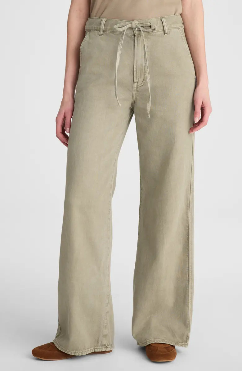 The Ultimate Wide Leg Drawstring Airy Denim Pants | Nordstrom