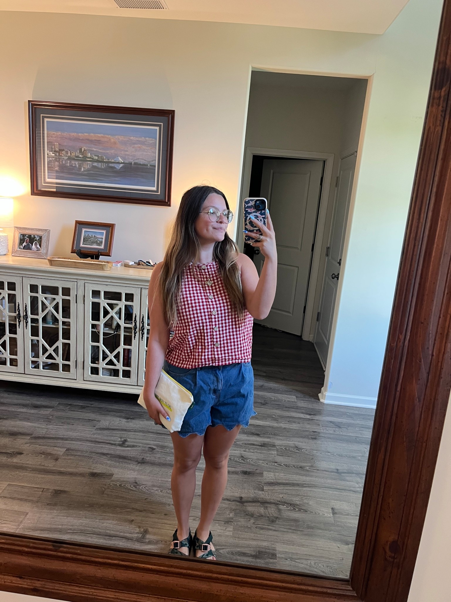 Casual outfits, Amazon outfits, mom life, modest summer outfit, summer outfit, plaid shirt, high waisted shorts, summer attire

#LTKootd #LTKSeasonal #LTKmomlife