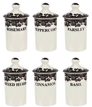SpodeFestive Fall Collection Delamere Spice Jars, Set of 6 | Dillard's