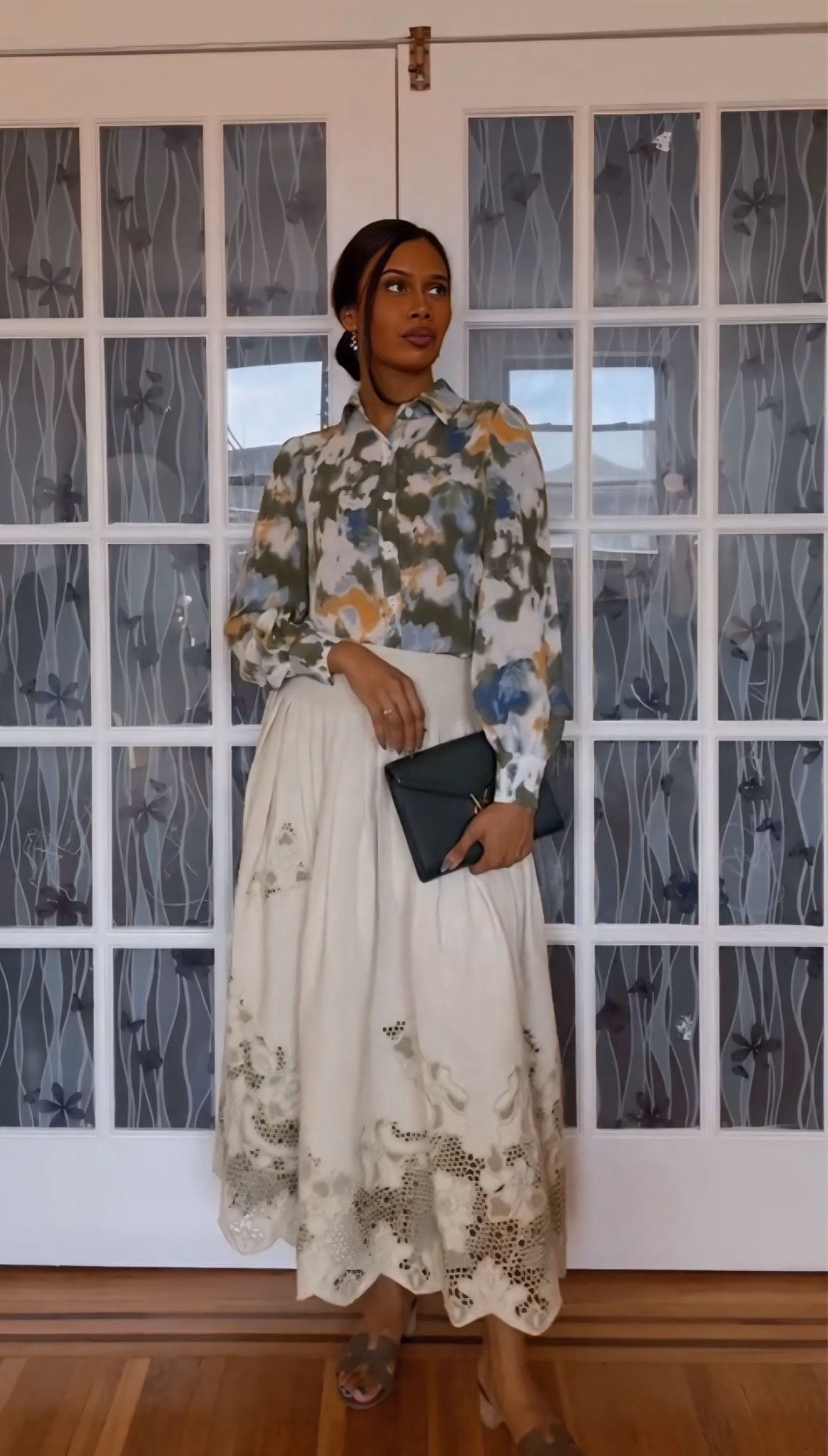 Okay just one more hint of summer please! This beautiful multi color blouse from Amazon can go with sooo many things, I love it! I paired it with this light green Cult Gaia skirt to emphasize the greens! How would you style it? 

#LTKSaleAlert #LTKStyleTip #LTKWorkwear