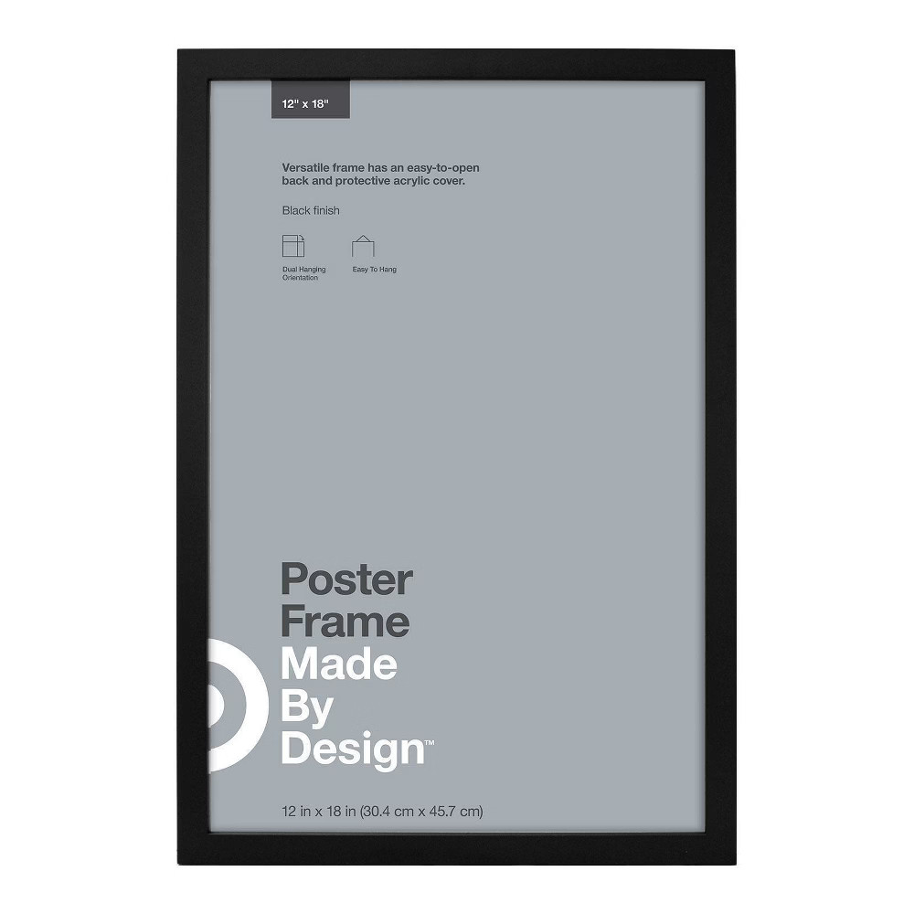 12"" x 18"" Poster Frame Black - Made By Design | Target