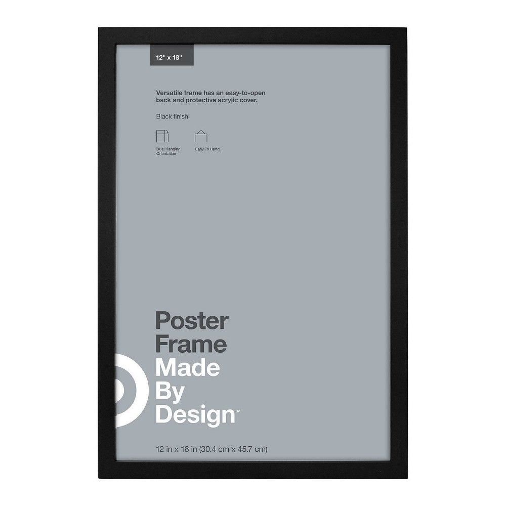 12"" x 18"" Poster Frame Black - Made By Design | Target