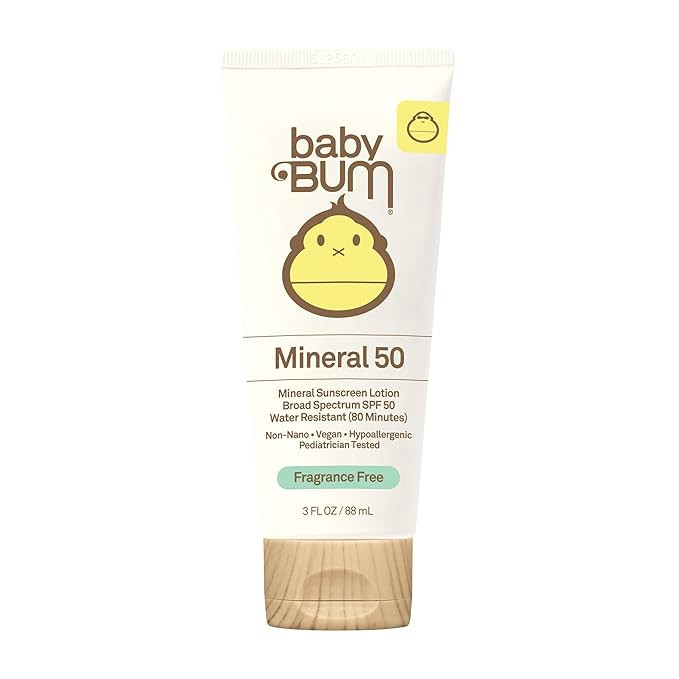 Sun Bum Baby Bum SPF 50 Sunscreen Lotion with Mineral UVA/UVB Face and Body Protection for Sensit... | Amazon (US)