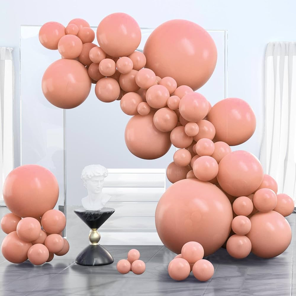 PartyWoo Blush Pink Balloons, 100 pcs Boho Pink Balloons Different Sizes Pack of 36 Inch 18 Inch ... | Amazon (US)