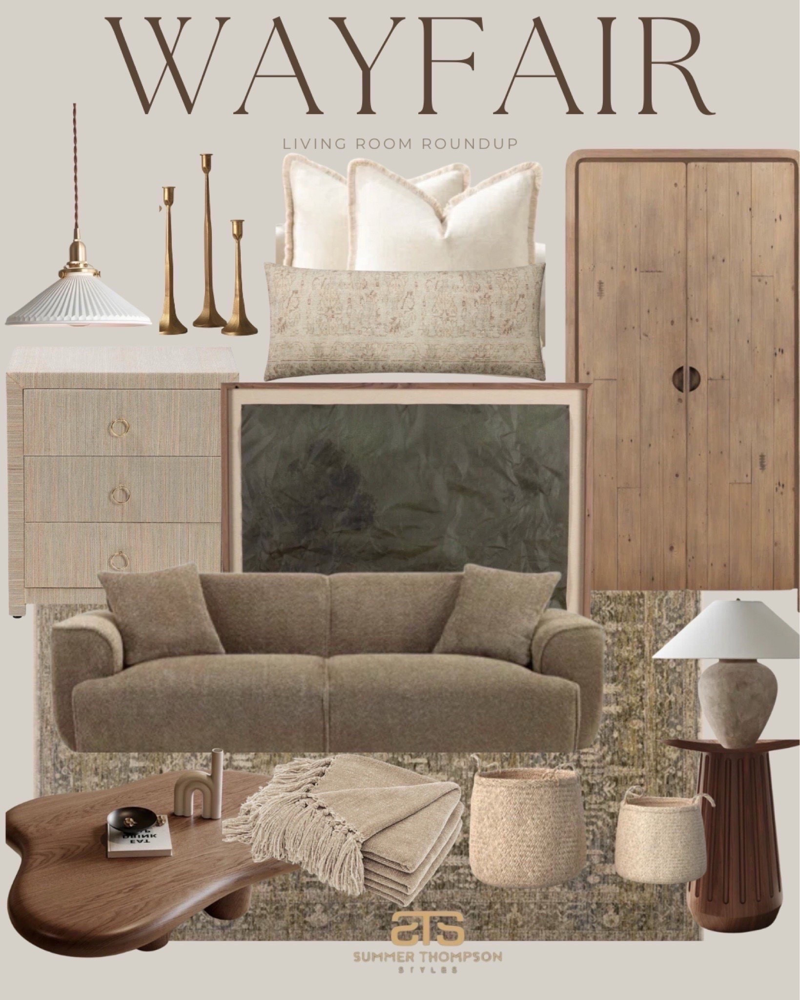 Transform your living space with these cozy, earthy‑toned Wayfair finds! From plush pillows to standout furniture pieces, this mood board blends timeless neutrals with modern design to create a warm, inviting, and beautifully styled living room. Shop everything you need to bring your dream space to life 🤍 #wayfairlivingroom #neutralhomedecor #modernrusticstyle #cozylivingspaces #earthyhomevibes #interiorinspo #wayfairfinds #neutralpalettedecor #livingroomideas #homestylingtips 

Summerthompsonstyles

#LTKHome #LTKSaleAlert