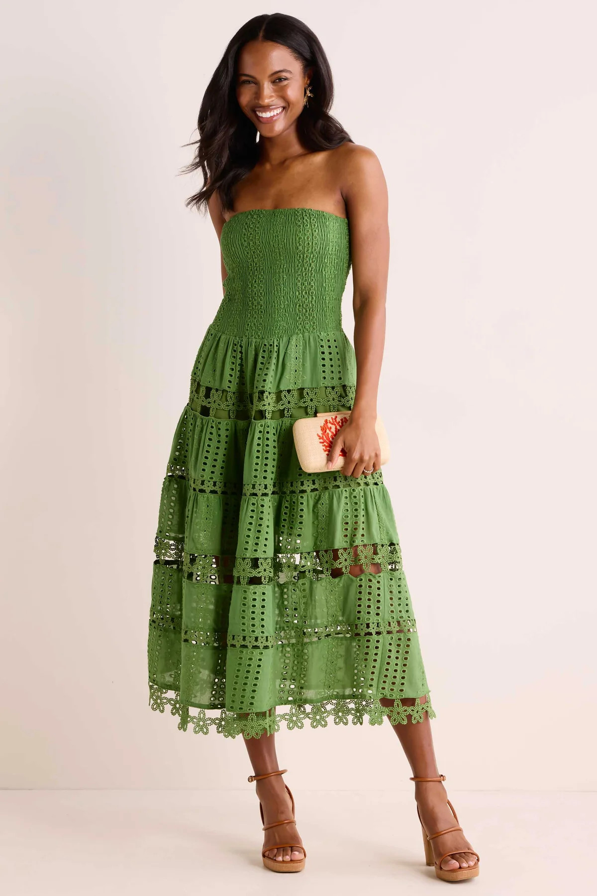 Cecilia Dress- Green | Avara