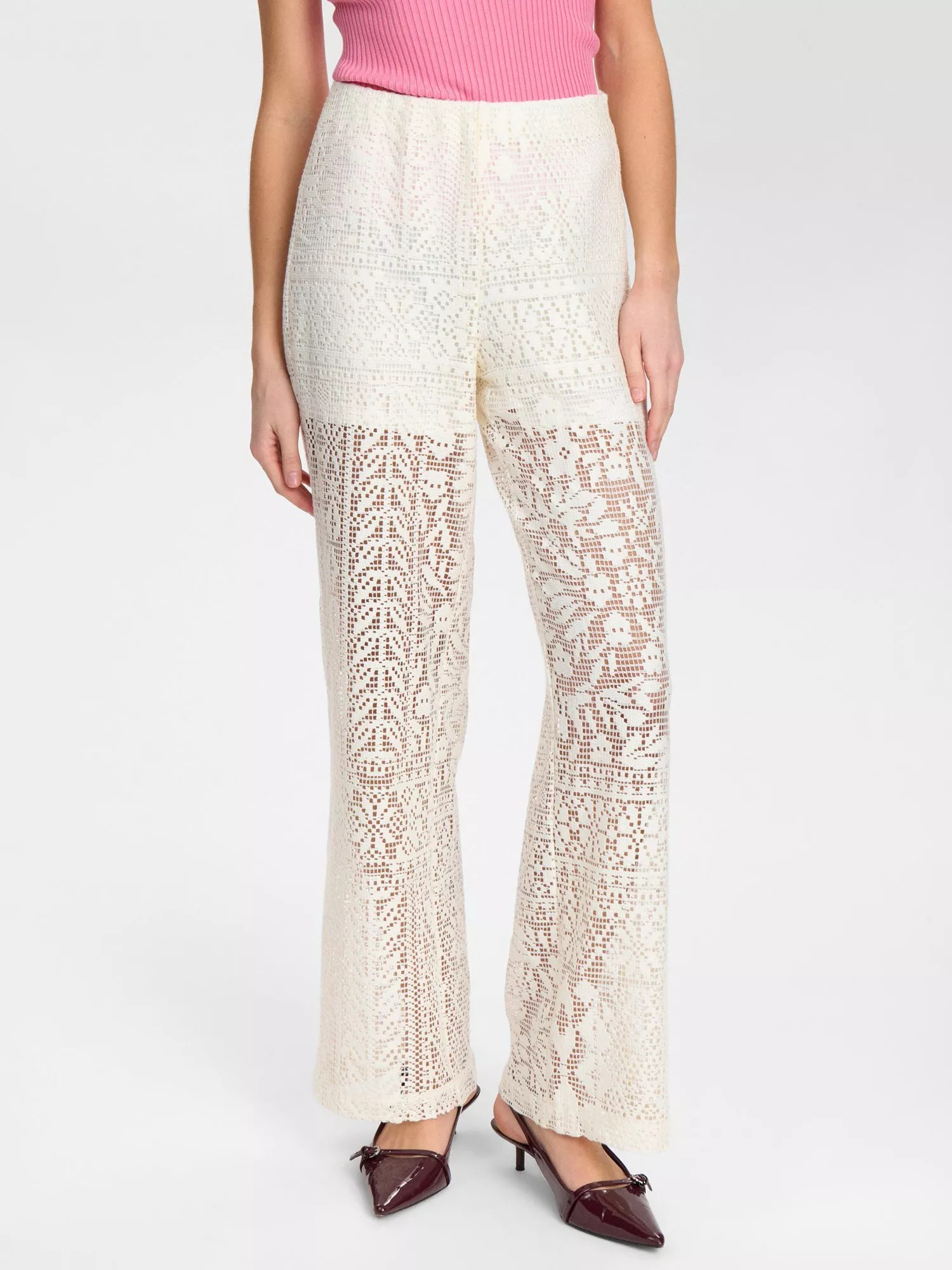 Numph Nuwicki Cloud Lace Trousers | John Lewis (UK)