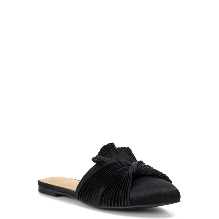 Scoop Women's Crinkle Satin Mules | Walmart (US)