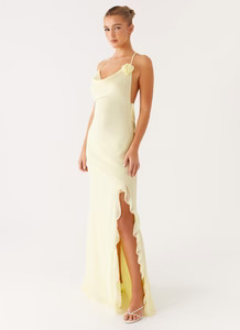 First Class Maxi Dress - Yellow | Peppermayo (Global)