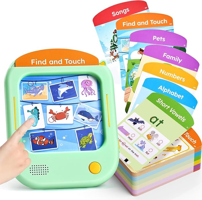 JoyCat Kids Learning Tablet, Phonics Talking Flash Cards, Learn to Read with 156 Pages, 40+ Theme... | Amazon (US)