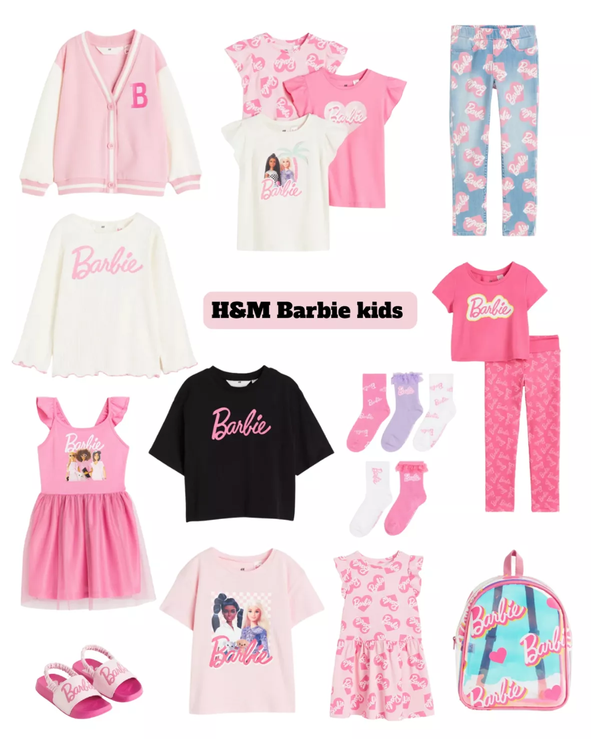Elastic Waist Barbie Printed Baby Girl Tights -W3HS43Z1-LT4