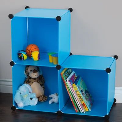 Plastic Storage Cube Everyday Home Color: Blue | Wayfair North America