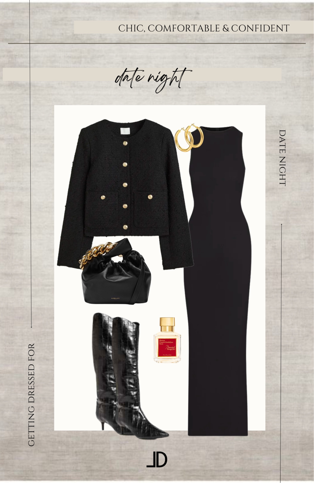 ✨Black Boucle Jacket

A black boucle jacket is a versatile and stylish piece of clothing that can be worn in many ways to create a chic look. Here are a few suggestions:

Pair it with jeans: For a casual daytime look, pair your black boucle jacket with a pair of high-waisted blue or black jeans, a white t-shirt, and sneakers or ankle boots.

Dress it up with a skirt: For a more sophisticated look, wear your black boucle jacket with a midi or maxi skirt in a solid color, such as black or burgundy, and heels.

Wear it with tailored pants: Create a sharp and stylish outfit by wearing your black boucle jacket with a pair of tailored pants in a neutral color, such as black, gray, or beige, and pointy-toe heels.

Layer over a dress: To add texture and interest to a dress, wear your black boucle jacket over a simple shift dress. Finish the look with knee-high boots and statement earrings.

Wear it with a turtleneck: For a cozy and stylish outfit, pair your black boucle jacket with a turtleneck sweater in a neutral color, such as black, gray, or cream, and ankle boots.

🥂Remember, always wear what makes you feel confident and comfortable while still being yourself.

"Helping You Feel Chic, Comfortable and Confident." -Lindsey Denver 🏔️ 

Minimalist fashion, simple clothing, mid-sized, minimal style, elegant, timeless, sophisticated," comfortable, stylish
Valentines Day Outfit Wedding Guest Dress Valentines Day Vacation Outfits Maternity Home Decor Work Outfit Jeans Bedroom Date Night


#LTKstyletip #LTKunder100 #LTKsalealert