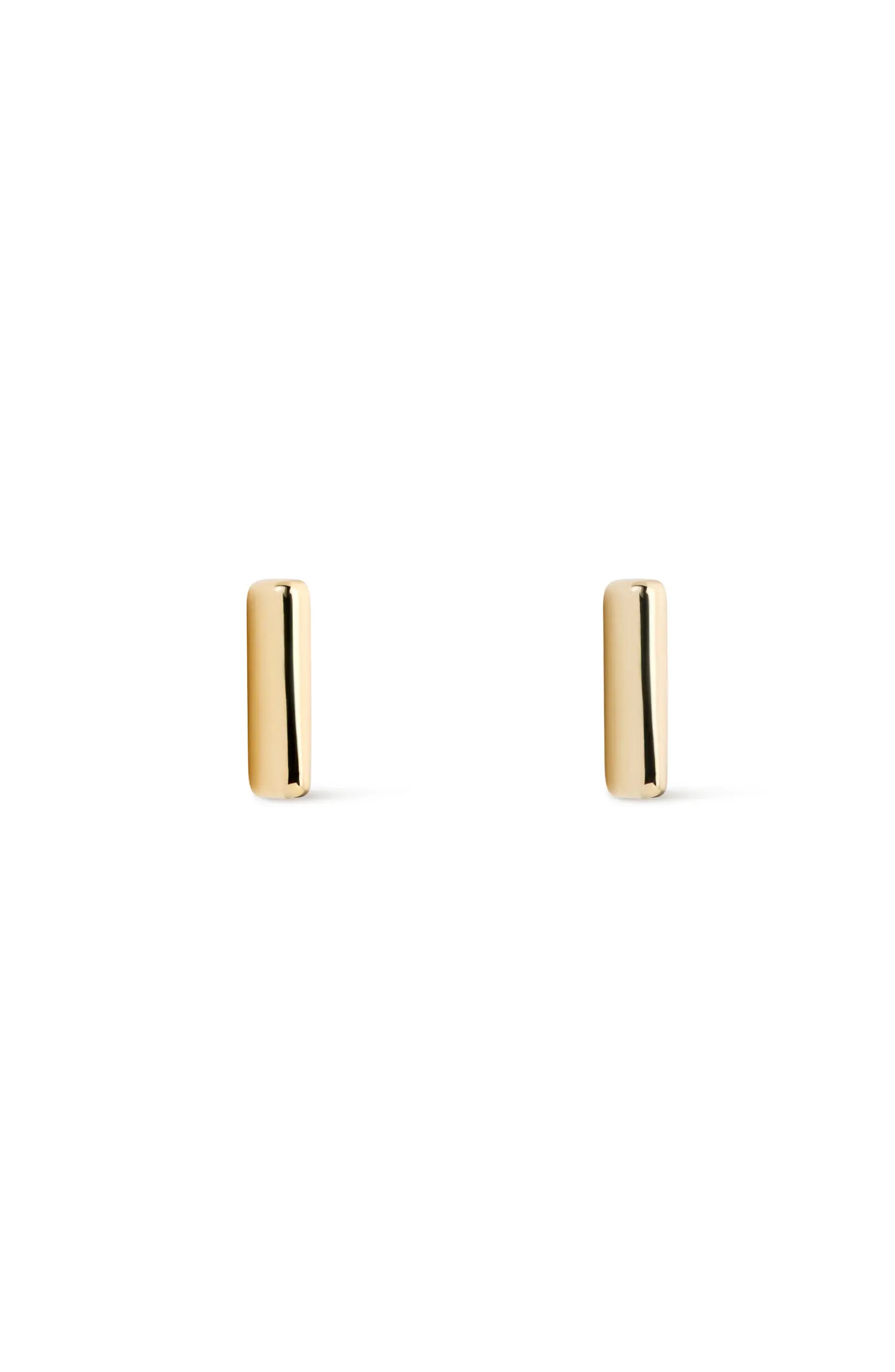 Gold Stud Earrings - Bar Studs | Nordstrom