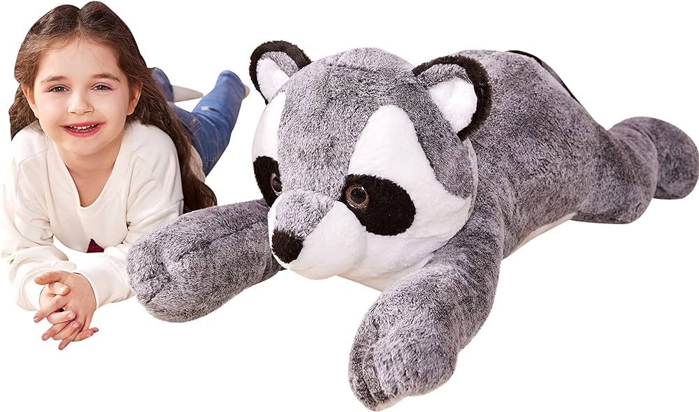 IKASA Giant Raccoon Stuffed Animal Plush Toy,Large Racoon 30" Cute Jumbo Soft Toys,Huge Big Size ... | Amazon (US)