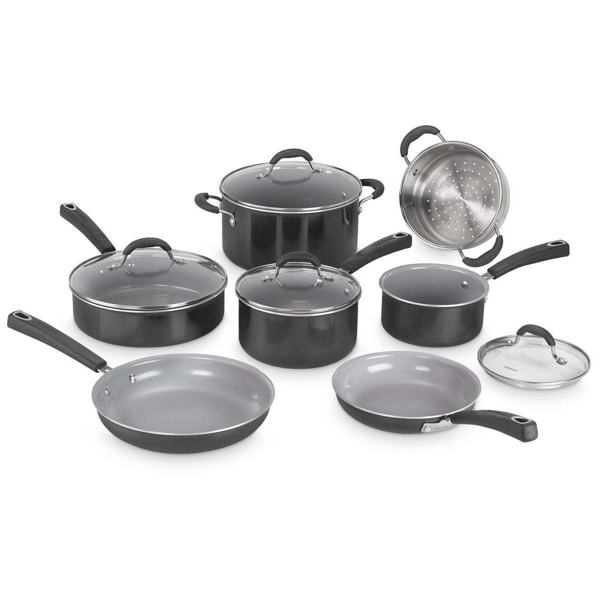Cuisinart Ceramica XT 11pc Non-Stick Cookware Set - 54C-11BK | Target