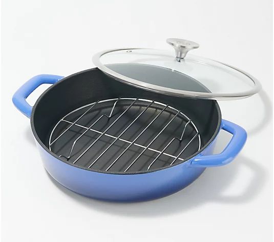 Cook's Essentials 3-qt Nonstick Cast Iron Elite Covered Braiser | QVC