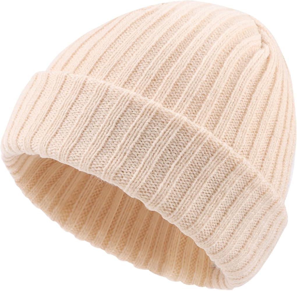 Peecabe Knitted Baby Boy Beanie Girl Hat Winter Knit Toddler Hats Warm Kids Snow Skull Cap for Bo... | Amazon (US)