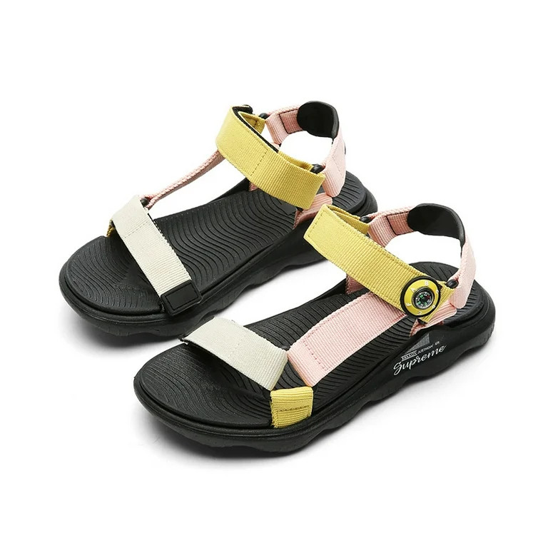Sandals Kids Sports Outdoor Hiking Athletic Open Toe Sandal Girls Summer Lightweight Adjustable S... | Walmart (US)