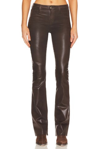 L'AGENCE Ruth Flare in Espresso Coated from Revolve.com | Revolve Clothing (Global)