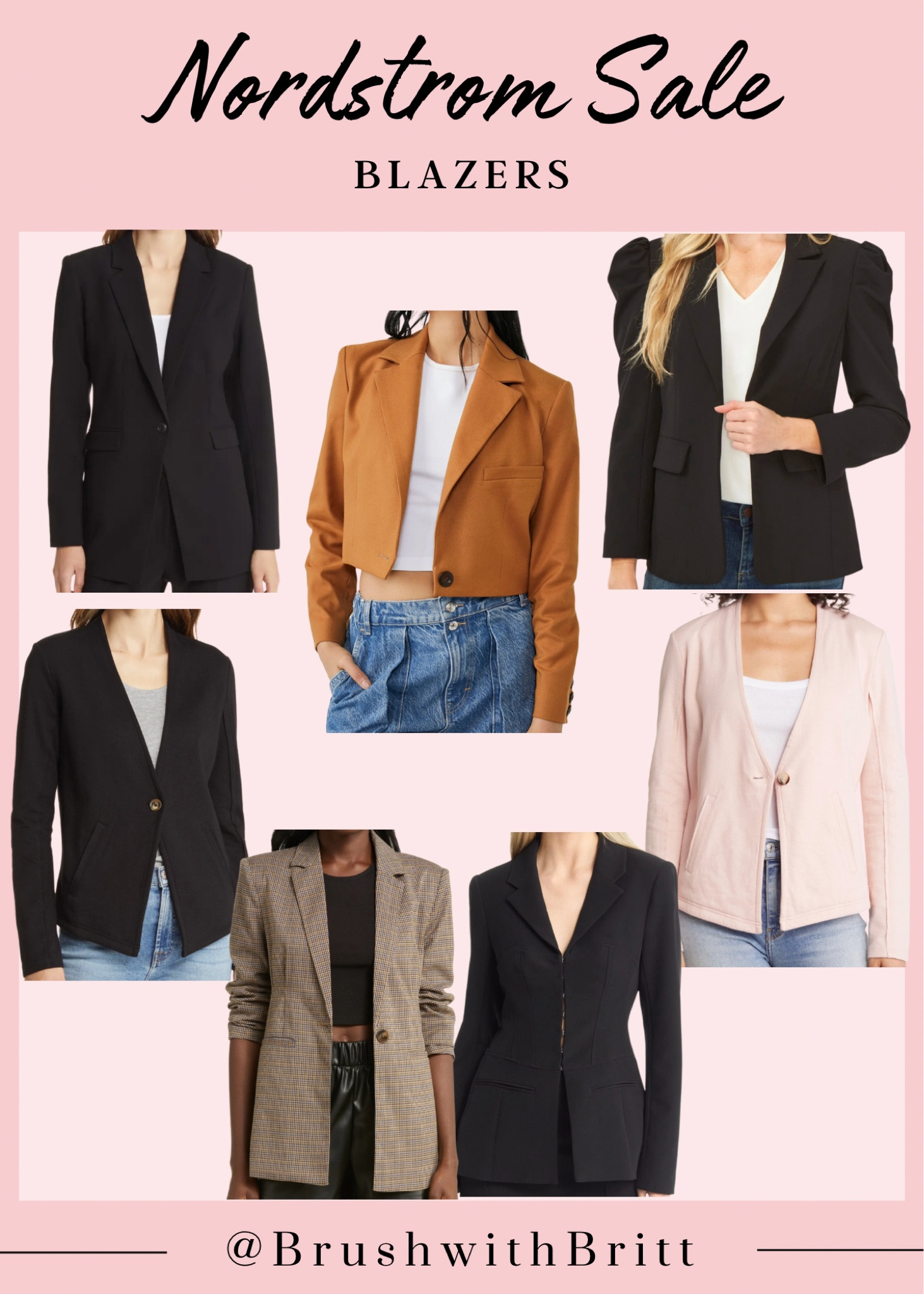 Blazers from the Nordstrom anniversary sale! Perfect for interviews or attending events like conventions! | blazers, blazer outfit, blazers for women, Nordstrom anniversary sale, Nordstrom sale, sale alert, sale finds, business casual, interview outfit, outfit inspo, workwear, work blazer. 

#LTKxNSale #LTKsalealert #LTKstyletip