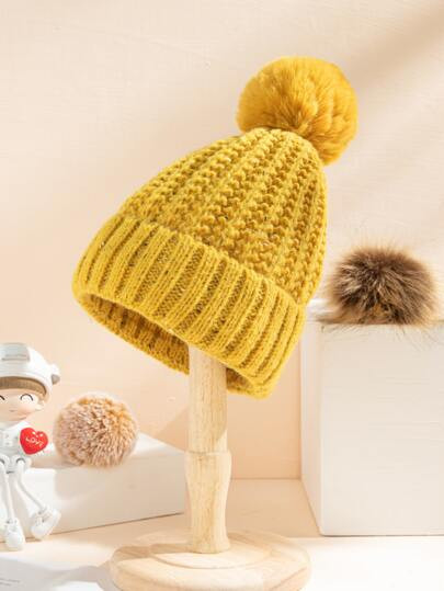 Pom Pom Knit Hat | SHEIN