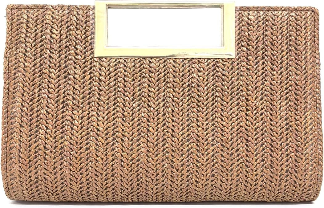 Gets Straw Clutch Purses for Women Summer Top Handle Handbag Woven Ratten Crossbody Bag Wicker Cl... | Amazon (US)