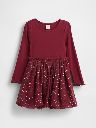 Baby & Toddler Mixed Media Bubble Dress | Gap (US)