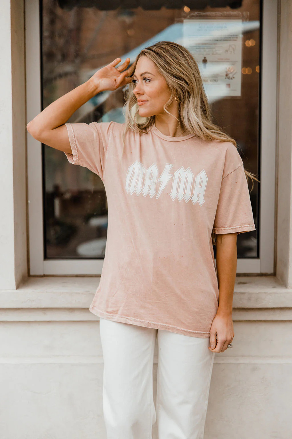 Lightning Mama Tee-Soft Pink | Love Olive Co