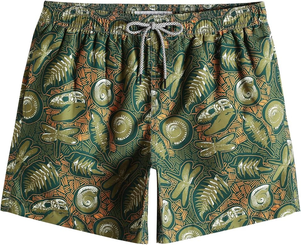 maamgic Mens Swim Shorts 5" Quick Dry Swim Trunks Bathing Suits Beach Shorts with Mesh Lining Poc... | Amazon (US)