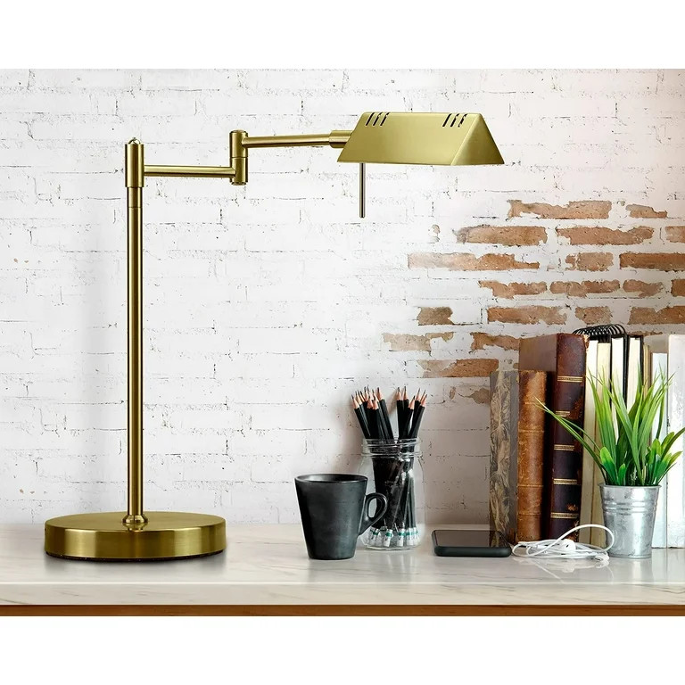 LED Pharmacy Table Lamp, Full Range Dimming, 12W LED, 360 Degree Swing Arms, Desk, Reading, Craft... | Walmart (US)