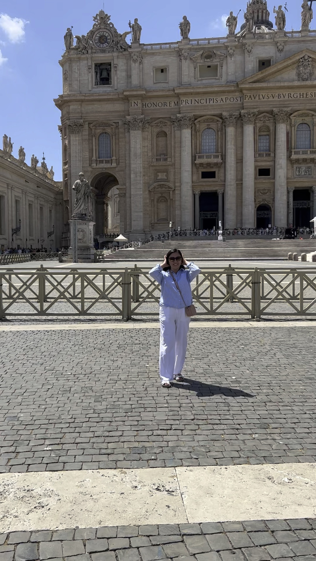 It was very sunny and hot in Rome so my cotton and linen outfit was perfect outfit for the day!

#LTKeurope #LTKtravel