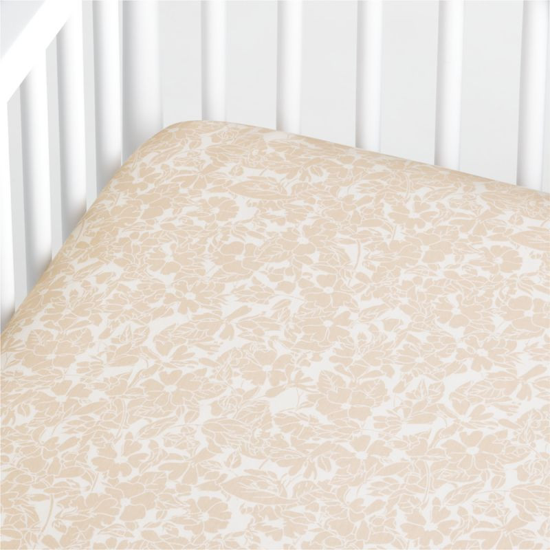 Modern Ellsworth Organic Floral Baby Crib Quilt | Crate & Kids | Crate & Barrel