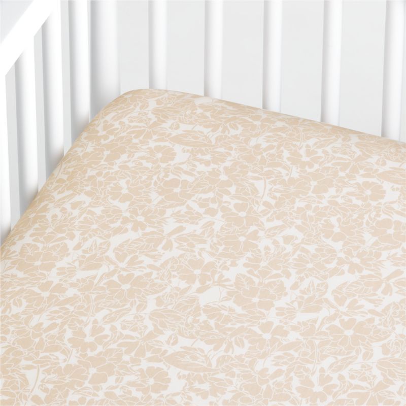 Modern Ellsworth Organic Floral Baby Crib Quilt | Crate & Kids | Crate & Barrel